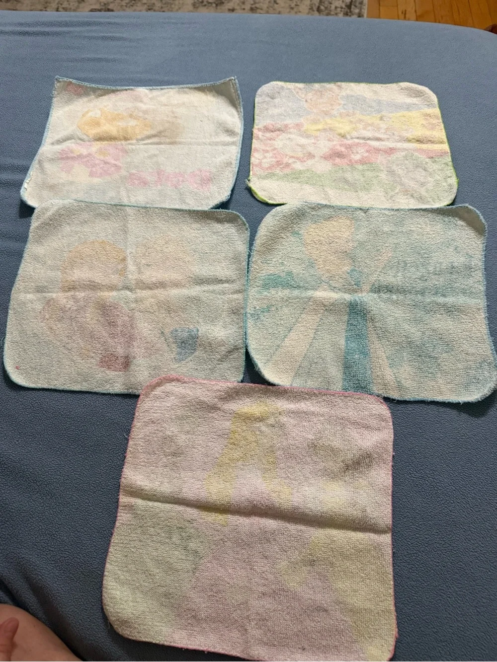 Disney Kids Character Washcloths - Blue, Pink, Yellow, Green